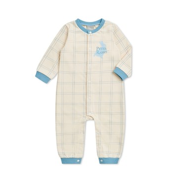 簡約比得長袖前開扣兔裝