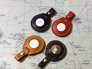 AirTag 植鞣皮革保護套  真皮全手縫