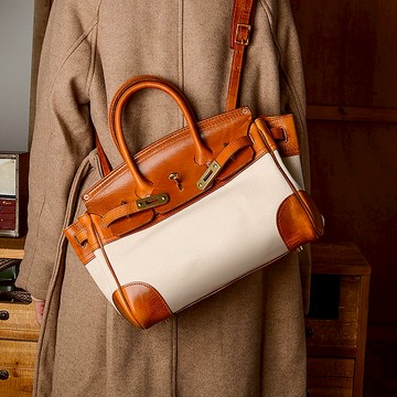 匠人手作經典鉑金造型手拿側背包