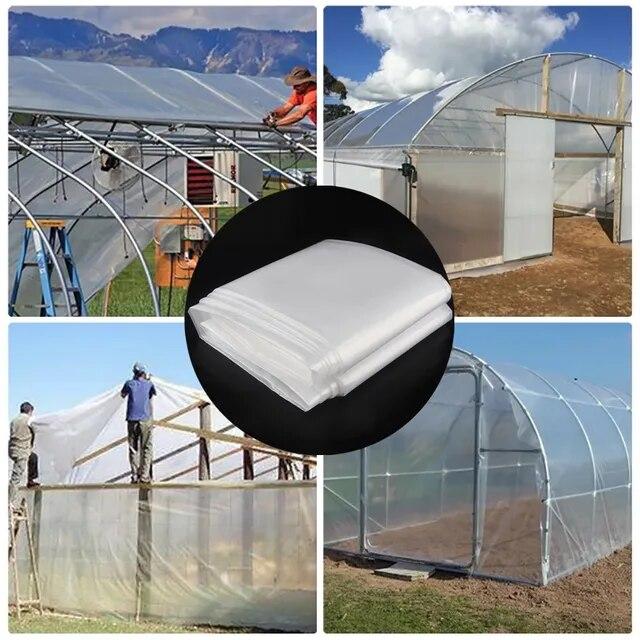 絶縁温室透明フィルム,幅 4m 8m 6c単層カバーロール,UV処理,トンネルの成長のための温室用品
