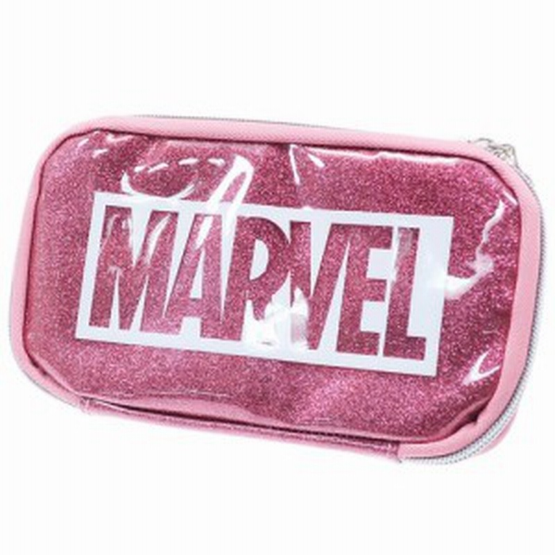 マーベル 筆箱 マルチ ペンケース ロゴ グリッターピンク Marvel 21 11 2 5cm キャラクター グッズ メール便可 通販 Lineポイント最大1 0 Get Lineショッピング