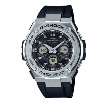CASIO 卡西歐 G-STEEL太陽能分層防護-銀黑(GST-S310-1A)