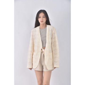 (L) obleky質感杏色罩衫二手衣