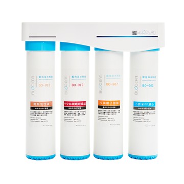 BLOCEAN BO-8111 高效能除鉛抑垢淨水器 + BO-507S 台灣製造無鉛304不鏽鋼龍頭