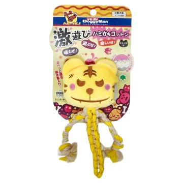 DoggyMan 多格漫 棉繩潔牙玩具 犬用  S  黃虎  1個
