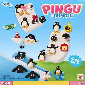 新上架👉【X11】Pingu Gumoji系列毛絨貼貼盲袋 官方正品可愛企鵝表情包交換禮物 送朋友禮物
