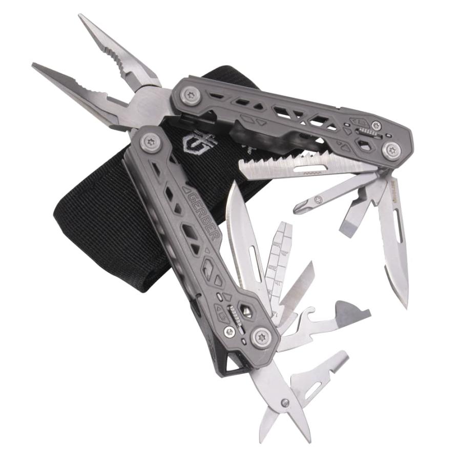 GERBER マルチプライヤー TRUSS 30-001343 18機能 ベルト対応シース付き Truss Multi Tool ステンレス キャンプ アウトドア 万能プライヤー 万能ナイフ 万能ツール マルチツール