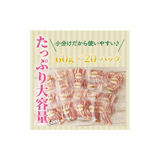 ふるさと納税 大分県 国東市 20パックで1.2kg!ジューシーベーコンスライス_1391R