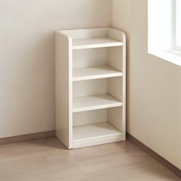 【匠俱】書架-4層- 40x30*106cm(置物架 多層收納櫃 儲物櫃 家用書櫃奶油風落地實木客廳矮櫃)