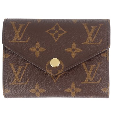 Louis Vuitton LV路易威登 M62472 Monogram 老花帆布三折押扣短夾