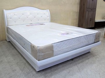 歐風別館雪菲斯五尺白色床頭箱二~掀床基隆至台中免運費