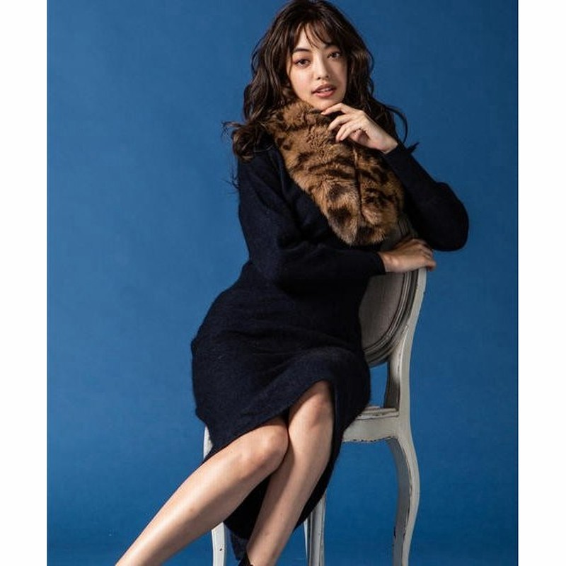 Vicky ビッキー 小嶋陽菜さん着用 アンゴラ混ニットワンピース 通販 Lineポイント最大0 5 Get Lineショッピング