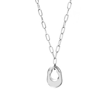 [韓國] [鋼飾] 流光漣漪項鍊 / Ripple Effect Pendant Necklace