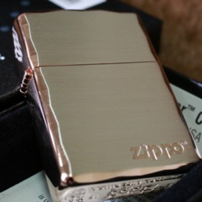 Armor ZIPPO】 重厚アーマー ジッポロゴマーク シルバーサテン＆ピンク