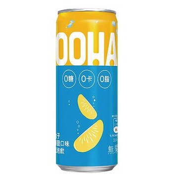 OOHA氣泡飲/柚子海鹽/330ml/24罐/箱