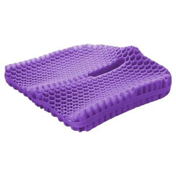 HONDONI 夏日式5D水感凝膠涼感美臀全透氣坐墊 附布套 Q5-PE  43 x 37 x 5.5cm  深情紫