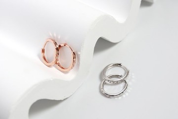 一縷光。純銀耳環