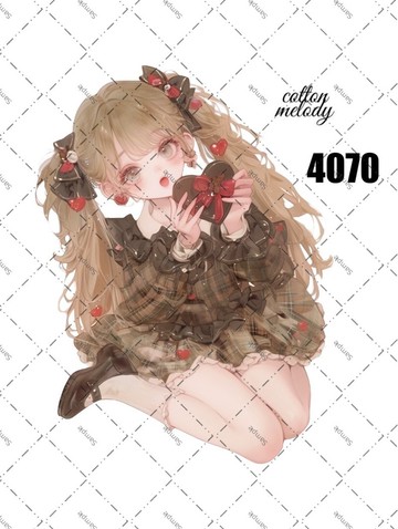 original sticker no.4070 人物貼紙 原創貼紙 原創人物貼紙 裝飾貼紙 cotton melody