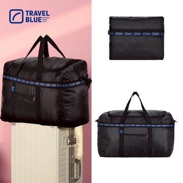 【Travel Blue 藍旅 】 XXL 旅行超大行李袋 摺疊袋 旅行袋 行李袋 60L (黑色)TB064