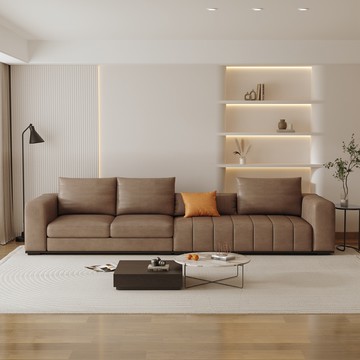 【obis】鋼琴沙發(四人座)(寬260公分)/咖啡色