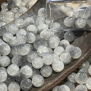 ⚡免運臺灣有貨⚡ 10mm玉碎琉璃圓珠散珠diy手作手工串珠材料手鍊配件手串