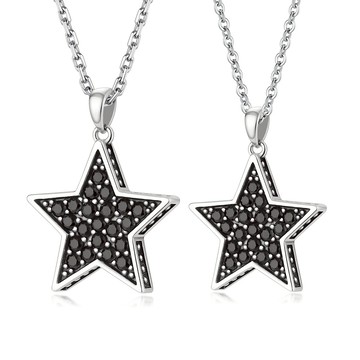 AchiCat．925純銀項鍊．亙古流星．星星．對鍊．客製刻字．單個．情人節禮物．CS9051