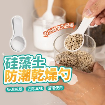 【台灣現貨】硅藻土吸濕乾燥勺 茶葉勺 除濕勺匙 調味料 鹽罐吸濕湯匙 防潮茶匙 乾燥除溼 不易結塊 防潮防異味 多種用途