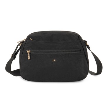 J II 斜背包 夢特多隔層尼龍斜背包-黑色-7011-1