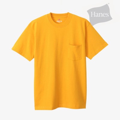 hanes ・HANES Beefy Pocket T-Shirt ヘインズ ビーフィー ポケット Tシャツ ヘザーイエロー