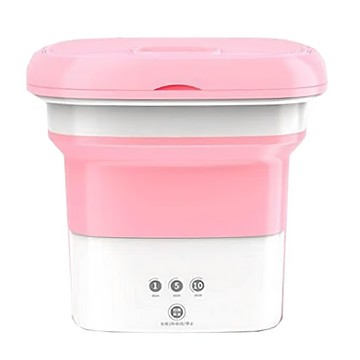 Panatec 沛莉緹 超聲波半自動折疊式洗衣機 K-325 原廠保固  粉色