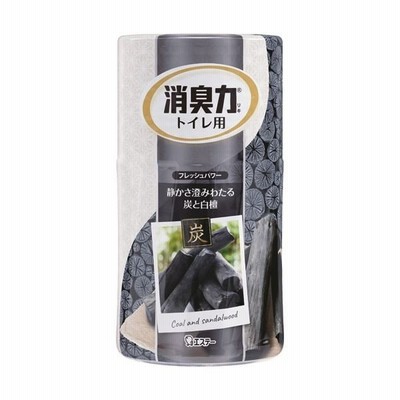 （まとめ）エステー トイレの消臭力 炭と白檀400ml 1個〔×10セット〕