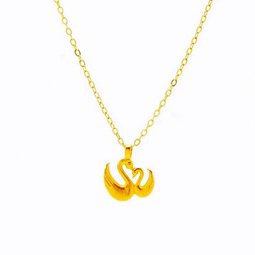 999黃金 迷你天鵝項鍊