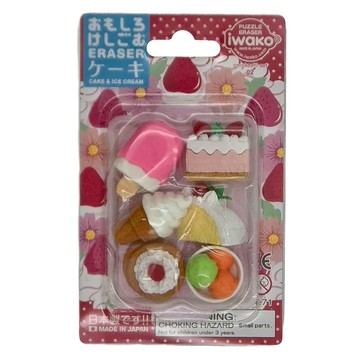 Iwako 橡皮擦組  冰淇淋蛋糕 多色  1組