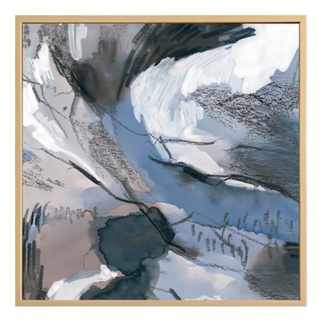 BOLUO GALLERY 菠蘿選畫所 掛畫 APAD6649G 夢境 墨藍  60 x 60cm  金色
