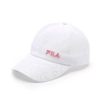 FILA 時尚LOGO帽-白色 HTA-5006-WT