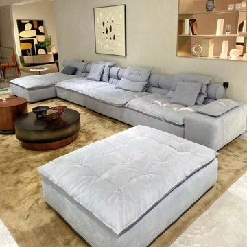 附發票 意大利baxter邁阿密沙發輕奢意式休閑風大平層別墅磨砂皮組合沙發