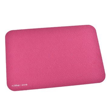 【怪獸】rubber anne 軟式珪藻土織物地墊 (60x40cm) -緹花古典紅