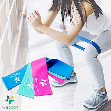 FunSport (1入組合)3力道組訓練更完整★樂訓環彈力拉帶