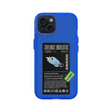 iPhone 15 Clear 激光藍 - Marine Debris - 醬料瓶蘇眉魚