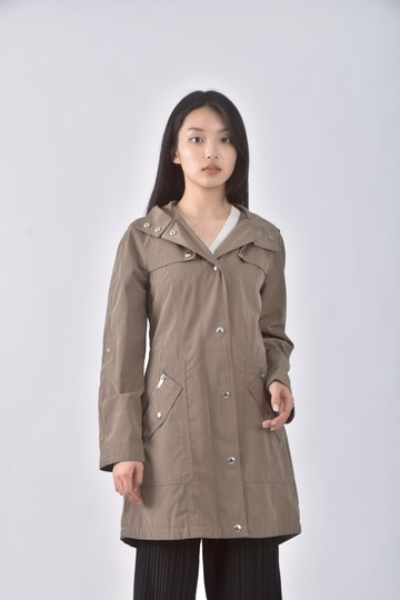 (S) michael kors質感風衣棕色外套