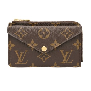 LOUIS VUITTON LV 路易威登 Card Holder Recto Verso 名片夾 短夾 黑/棕色 原花帆布 【二手名牌BRAND OFF】