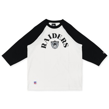 NEW ERA 男女款 長袖上衣 VINTAGE 拉斯維加斯突襲者 象牙白/黑_NE13774298