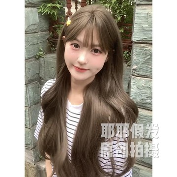 TOP🥇假髮女 長髮 全頭套假髮 長捲髮 法式瀏海 大波浪捲髮 假髮套 整頂假髮女 頭頂補髮片 瀏海假髮