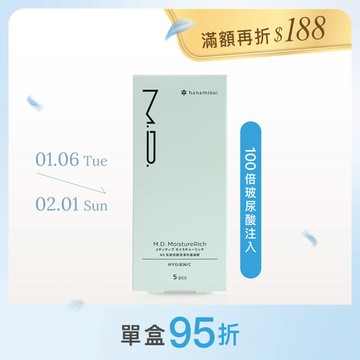 M.D. MoistureRich 高玻尿酸潤澤修護凝膠 (5支裝)