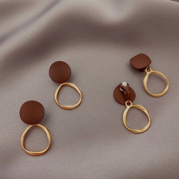 簡約冷淡風耳釘復古耳墜2021年新款潮耳環韓國網紅氣質女耳飾銀針