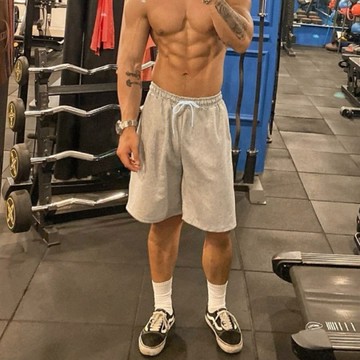 運動短褲 涼感 彈性 短褲 現貨 單品實拍 棉褲 短褲 鬆緊褲 彈性短褲 男生 男 機能棉 涼感 彈性 運動