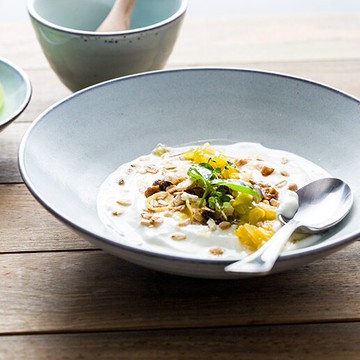 朵頤水之生靈創意陶瓷碗 沙拉碗西餐意面盤家用菜碗湯碗大號湯盆1入