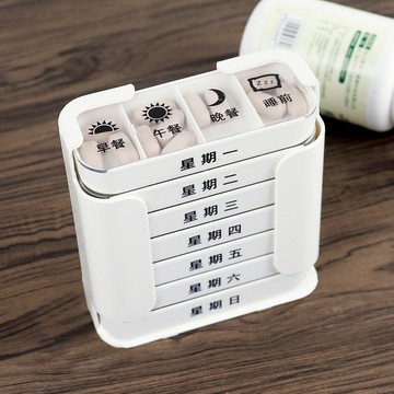 良醫生技儀器專業藥師推薦7天便攜式分層星期藥盒