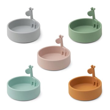 丹麥 DONE BY DEER 矽膠餐碗立體Raffi(多色可選)