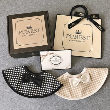 PUREST 格外幸福 寶寶圍兜彌月禮盒組 嬰兒 新生兒 禮物 送禮推薦